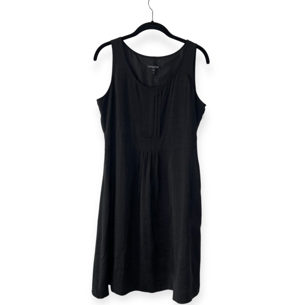 Eileen Fisher Silk Shift Dress, EUC, size MP - Picture 3 of 7